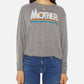 Mother - Long Sleeve Slouchy Cut Off Sweatshirt