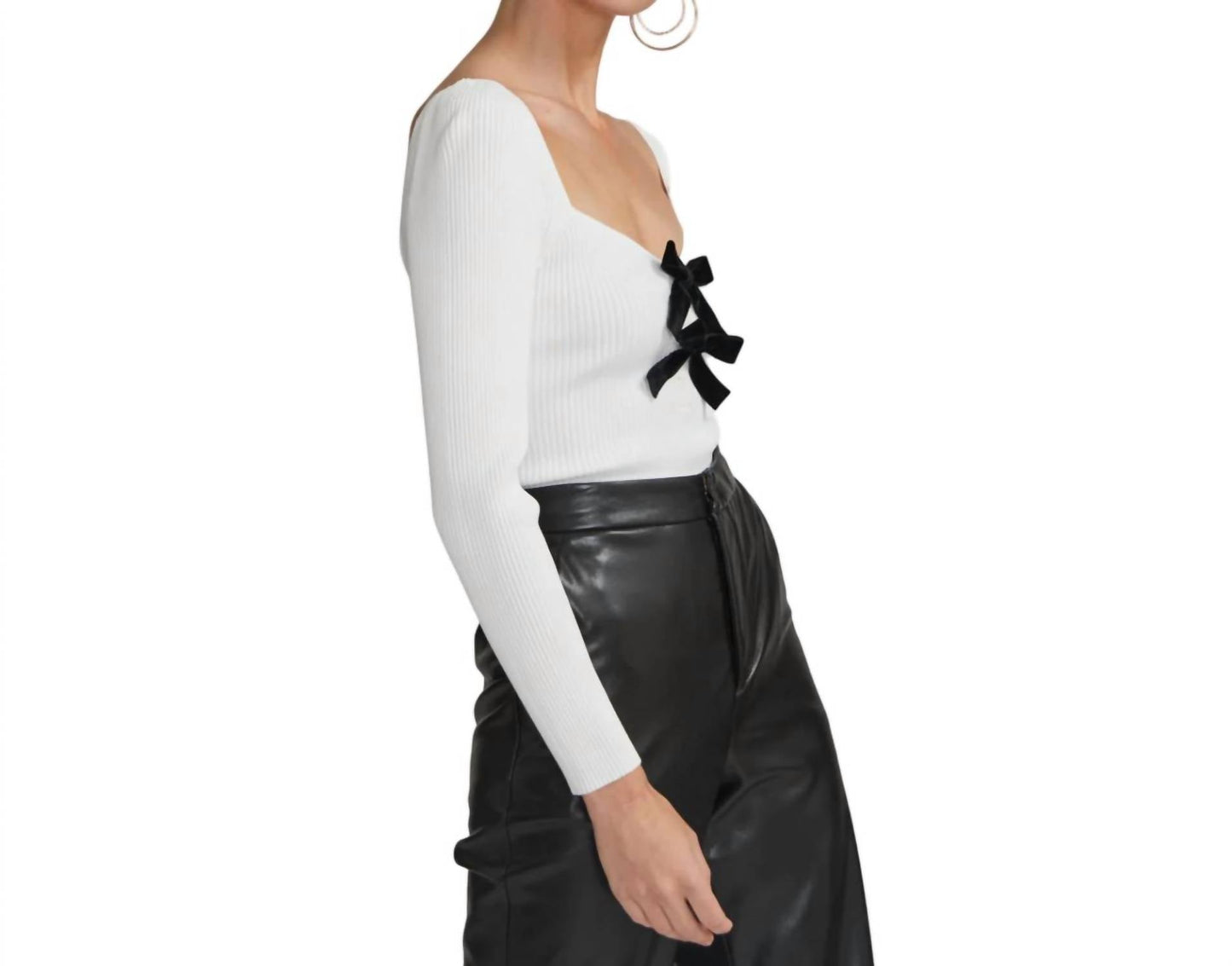 Generation Love - Coralie Velvet Bow Top