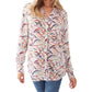 Fdj - Colorful Grasses Roll-up Sleeves Top