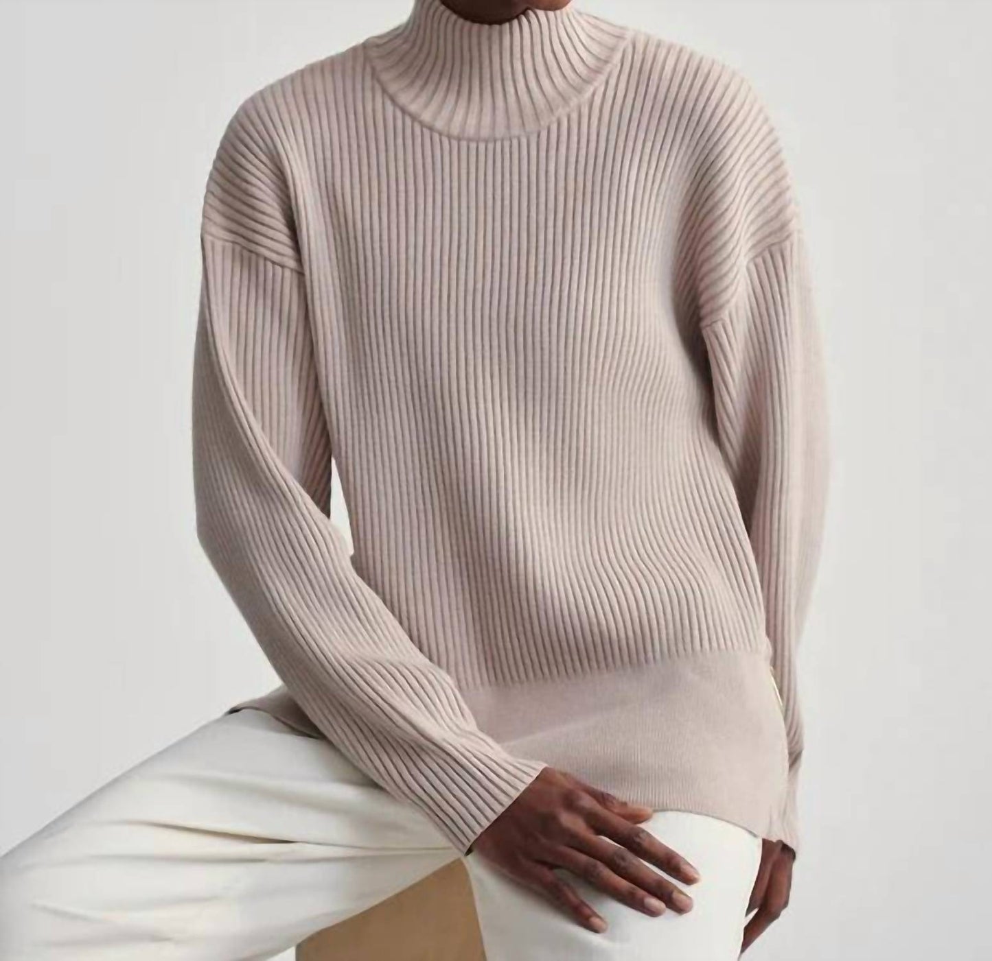 Varley - Mayfair Mock Neck Knit Sweater