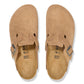 Birkenstock - Men's Boston Suede Embossed Clogs