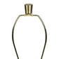 28"h Cream Resin Table Lamp with Ivory Linen Shade