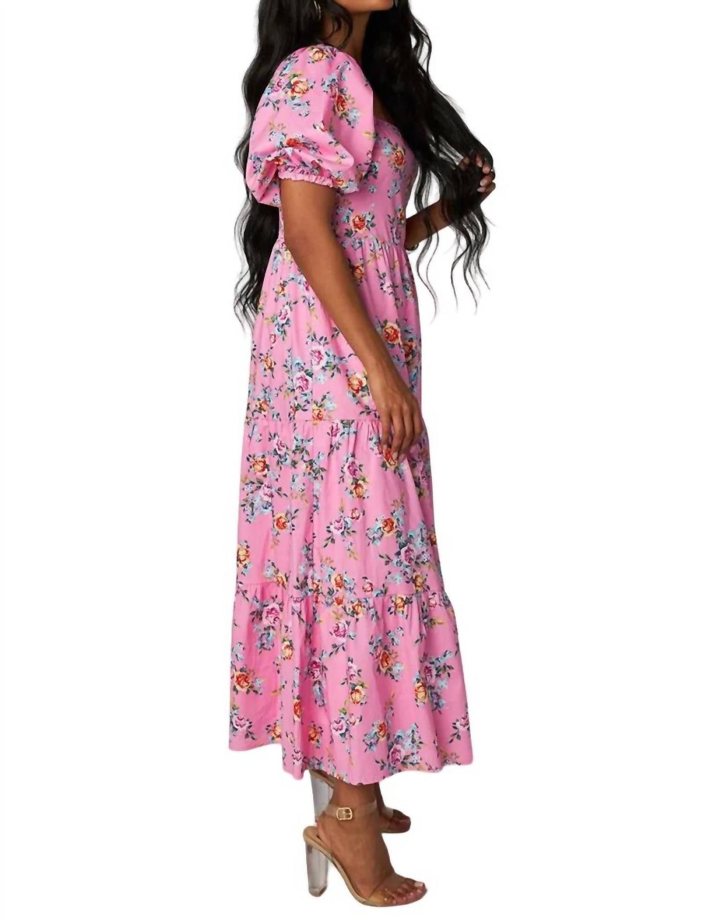 Buddylove - POSIE PUFF SLEEVE MAXI DRESS