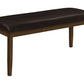 Rectangular Upholstered Hallway Bench - Transitional Design