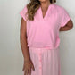 Bobi - Raglan Flutter Top