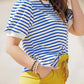 Jodifl - Puff Sleeves Stripe Top