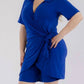 Karen T Design - Modern Wrap Romper With Tie Waist