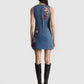 Alice + Olivia - Cade Embroidered Denim Mini Dress