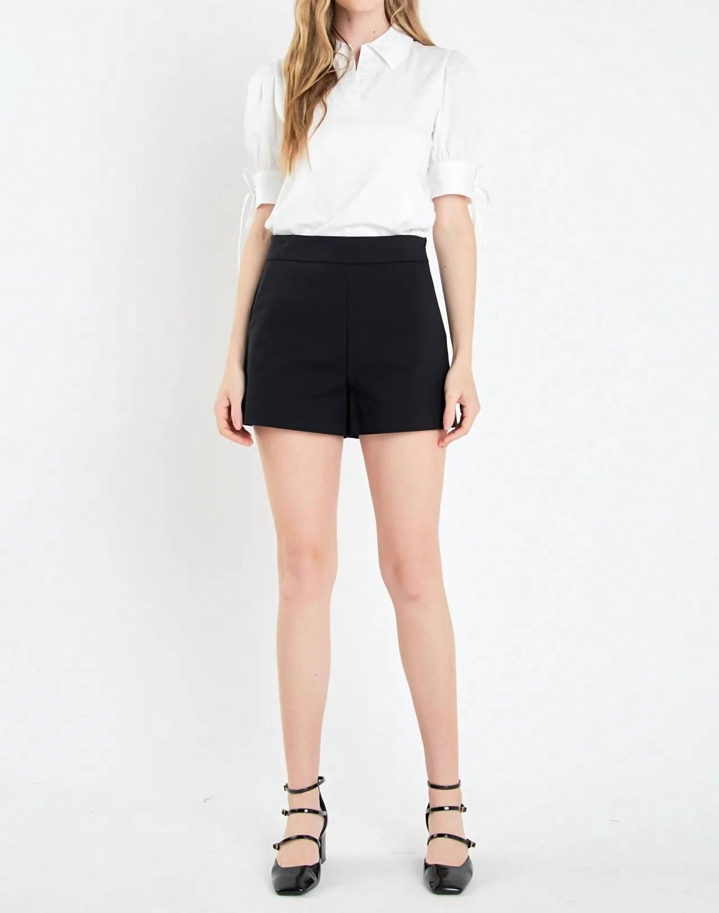 English Factory - Ellie High-waisted Mini Shorts
