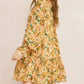Entro - Floral Print Smocked Dress