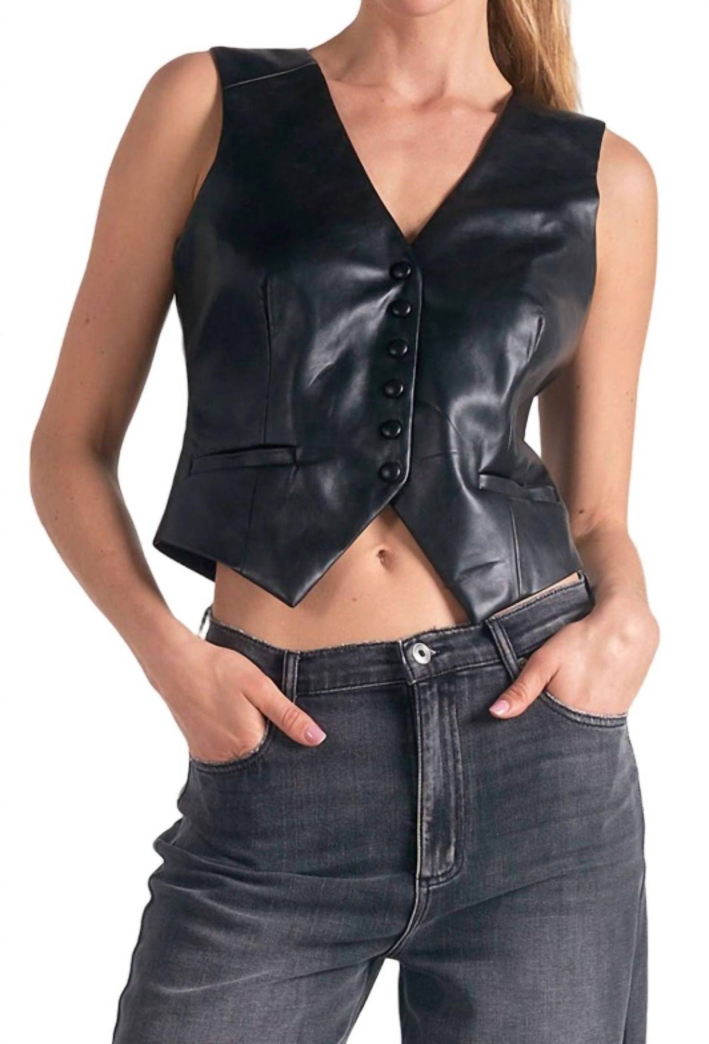 Elan - Button Front Vest