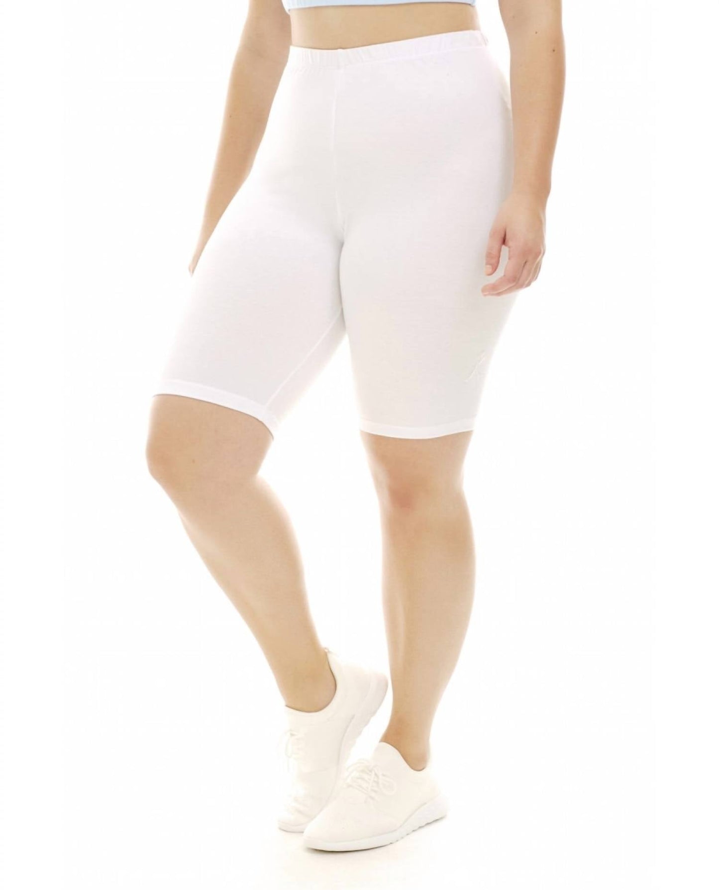 A Big Attitude - High Waist Pull-on Bike Short - Plus