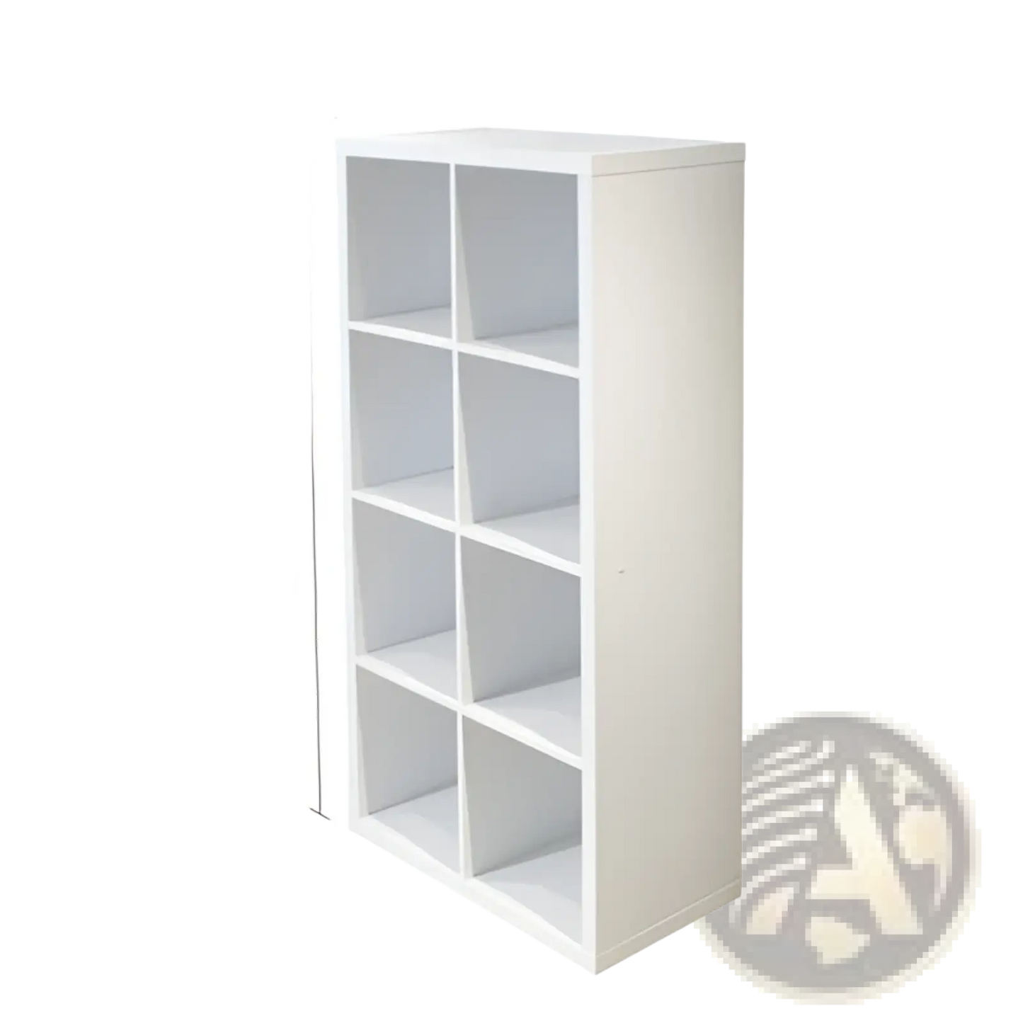 8 Cube White Bookshelf Organizer for Home and Office