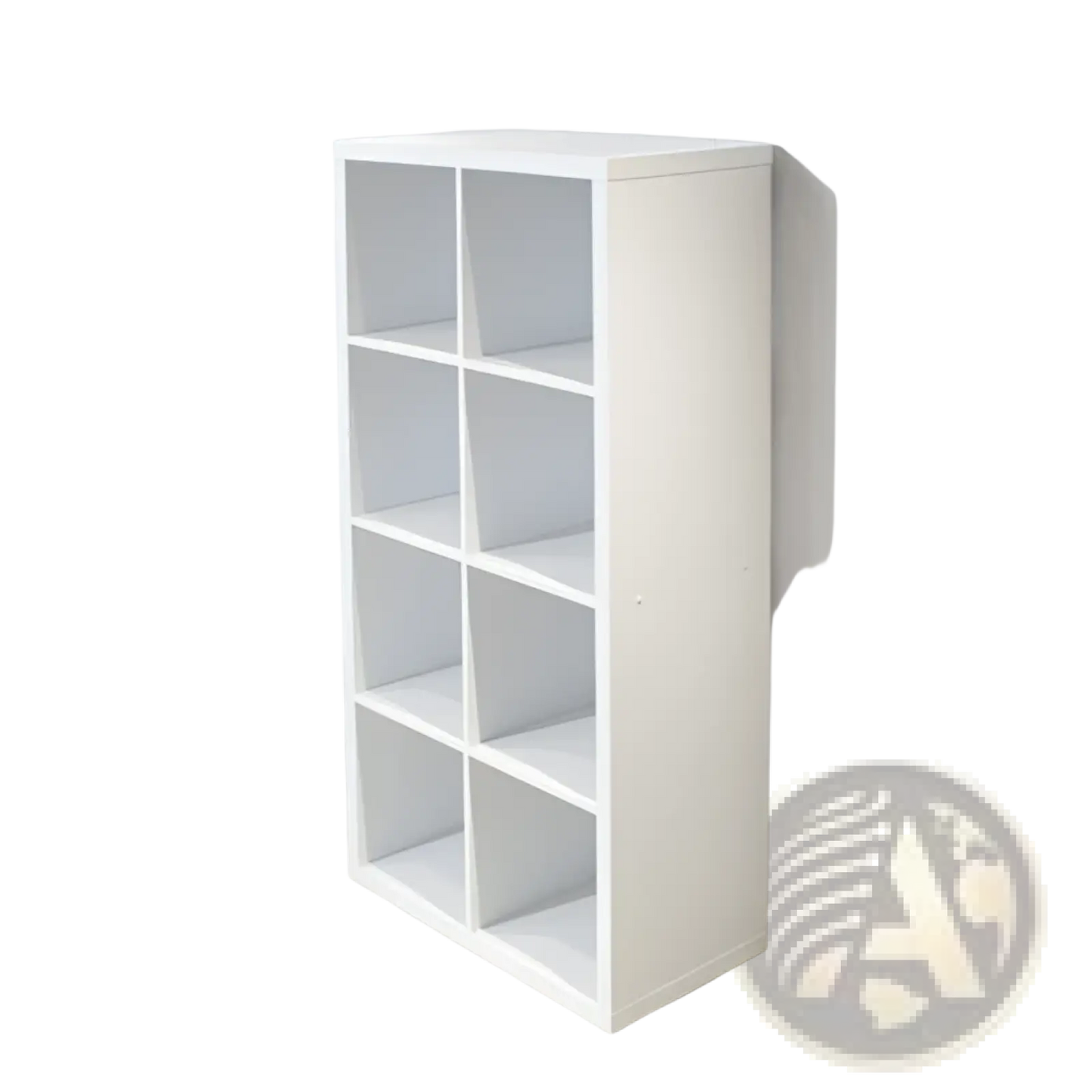 8 Cube White Bookshelf Organizer for Home and Office