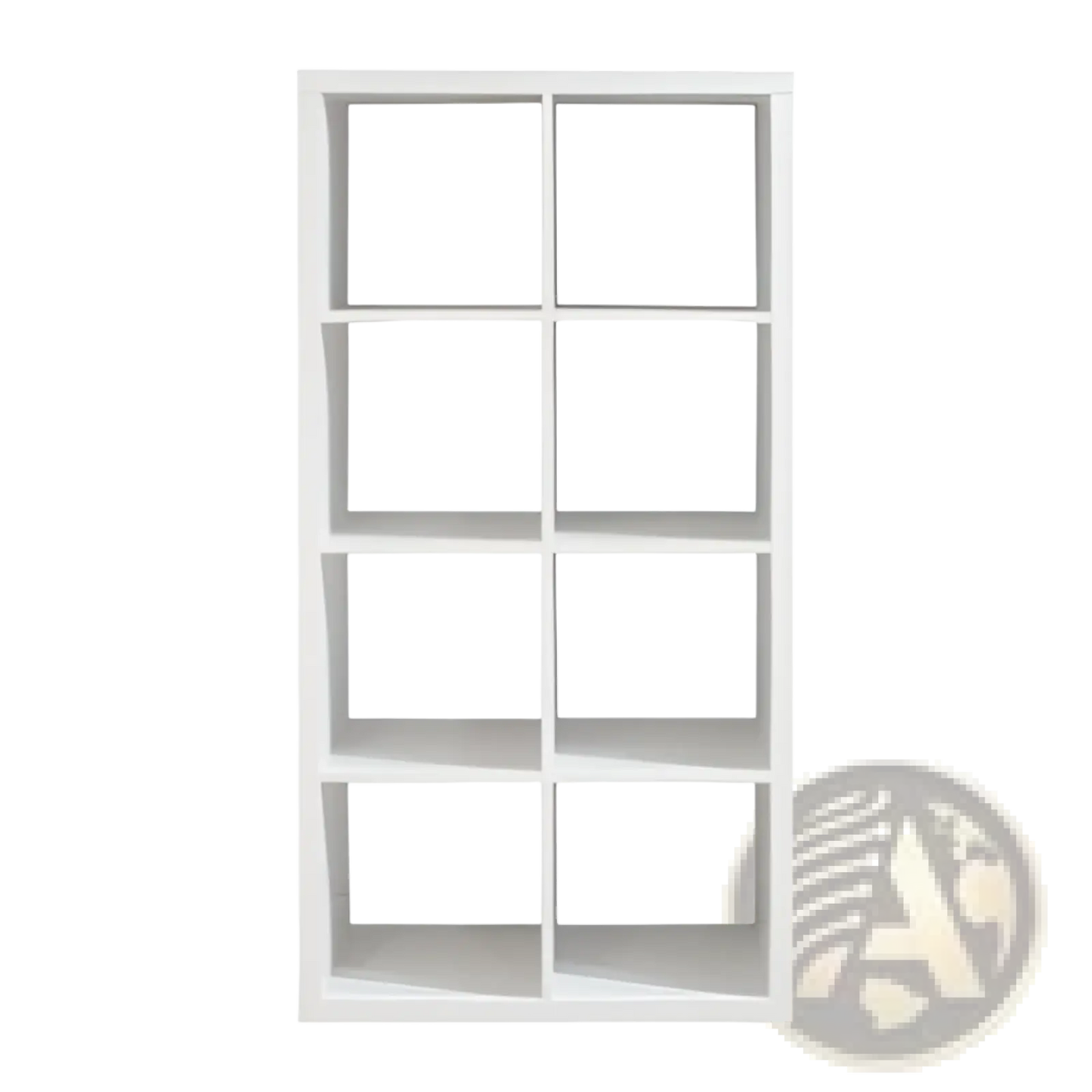 8 Cube White Bookshelf Organizer for Home and Office