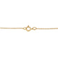10K Yellow Flashed .925 Sterling Silver 1/4 Cttw Champagne Diamond Filigree Cross Pendant Necklace (K-L Color, I1-I2 Clarity) - 18"