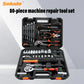 Professional 80 Piece Machine Repair and Maintenance Tool Set
