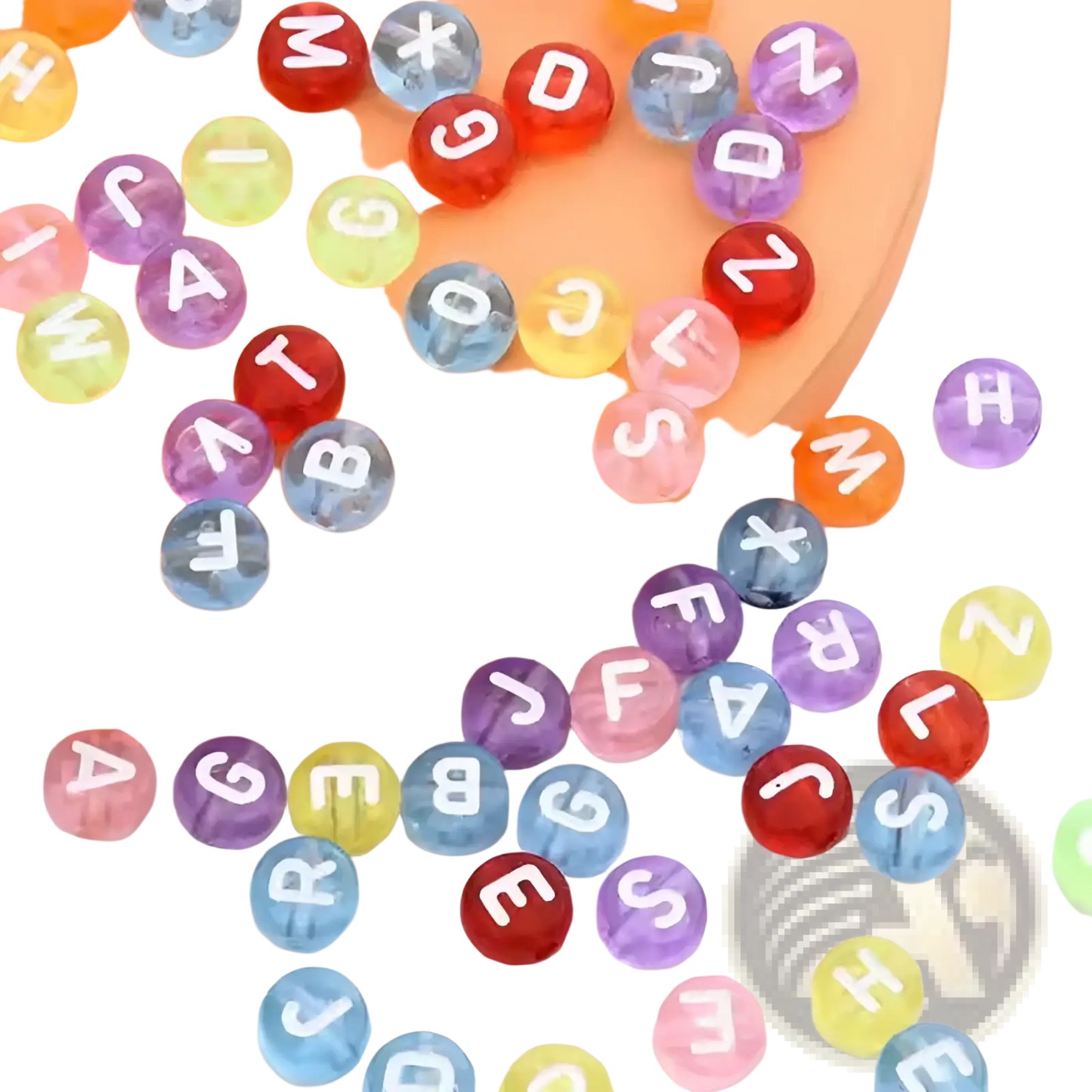 800 Piece Mixed Acrylic Alphabet and Number Bead Set