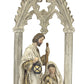 Holy Family Nativity Arch with Gold Finish 23.25"H