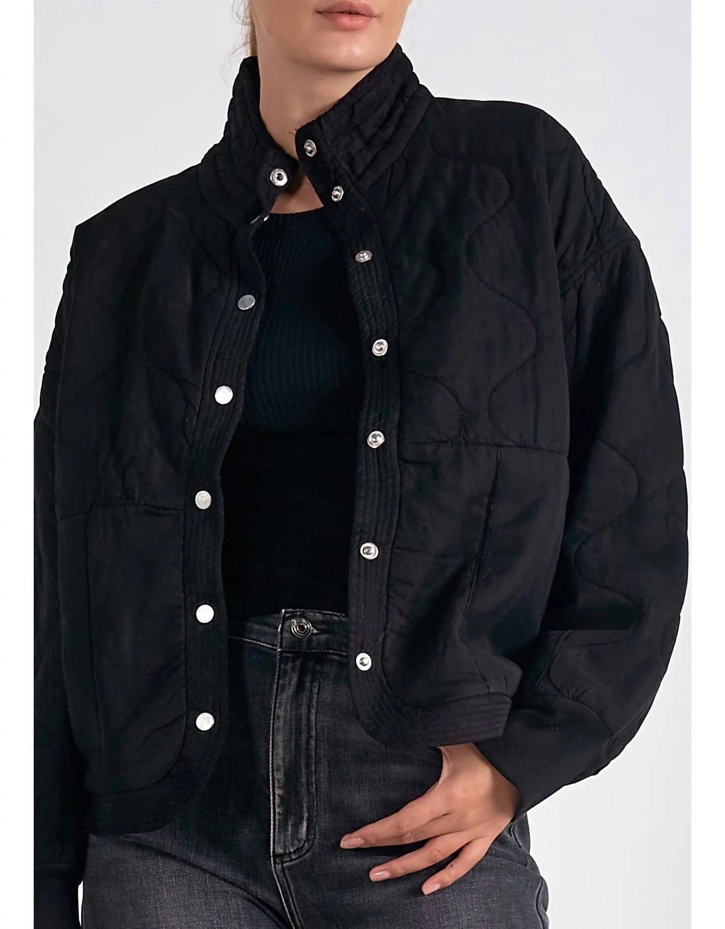 Elan - Quilted Bomber Jacket