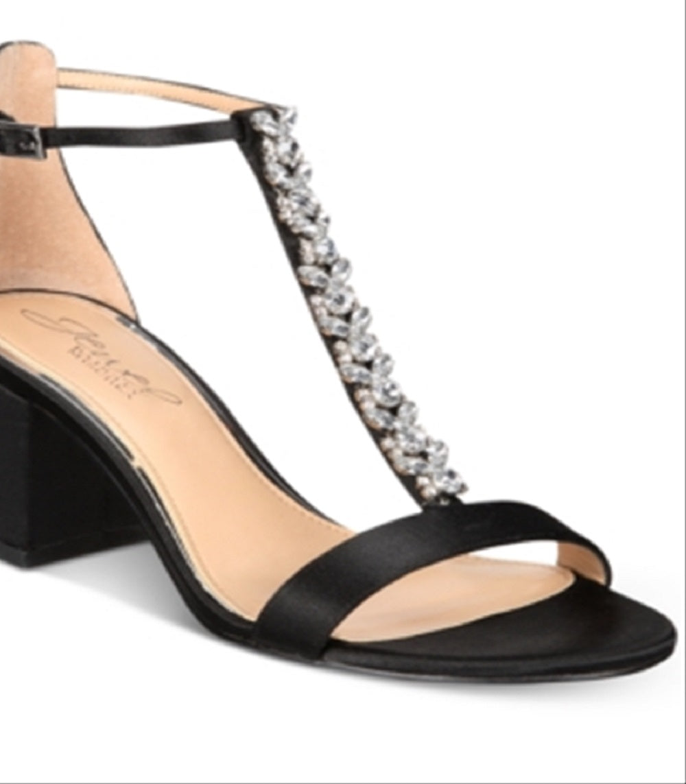 Badgley Mischka Women's Lindsey Evening Sandals Black Size 6.5 M