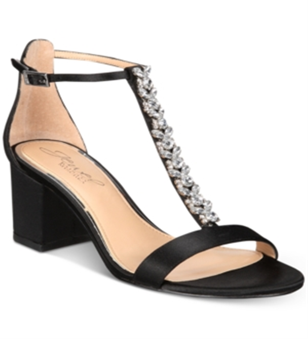 Badgley Mischka Women's Lindsey Evening Sandals Black Size 6.5 M