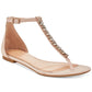 Badgley Mischka Women's Gaby Flat Evening Sandals Brown Size 7 M