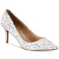 Badgley Mischka Women's Zuri Evening Pumps Shoes White Size 6.5 M