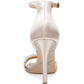 Badgley Mischka Women's Ranya Ornamented Sandals Beige Size 6M