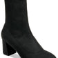 Badgley Mischka Women's Rena Shimmer Sock Boot Black Size 6.5