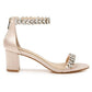 Badgley Mischka Women's Bronwen Block Heel Evening Sandals Brown Size 9 M