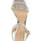 Badgley Mischka Women's Natasha Patent Evening Heels Gray Size 8