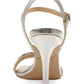 Badgley Mischka Women's Natasha Patent Evening Heels Gray Size 8