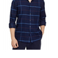 The Men's Store at Bloomingdale's Regular Fit Long Sleeve Twill Flannel Shirt Blue