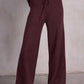 लैबिज फैशन - वी-नेक वाइड कफ निट कार्डिगन और पैंट्स