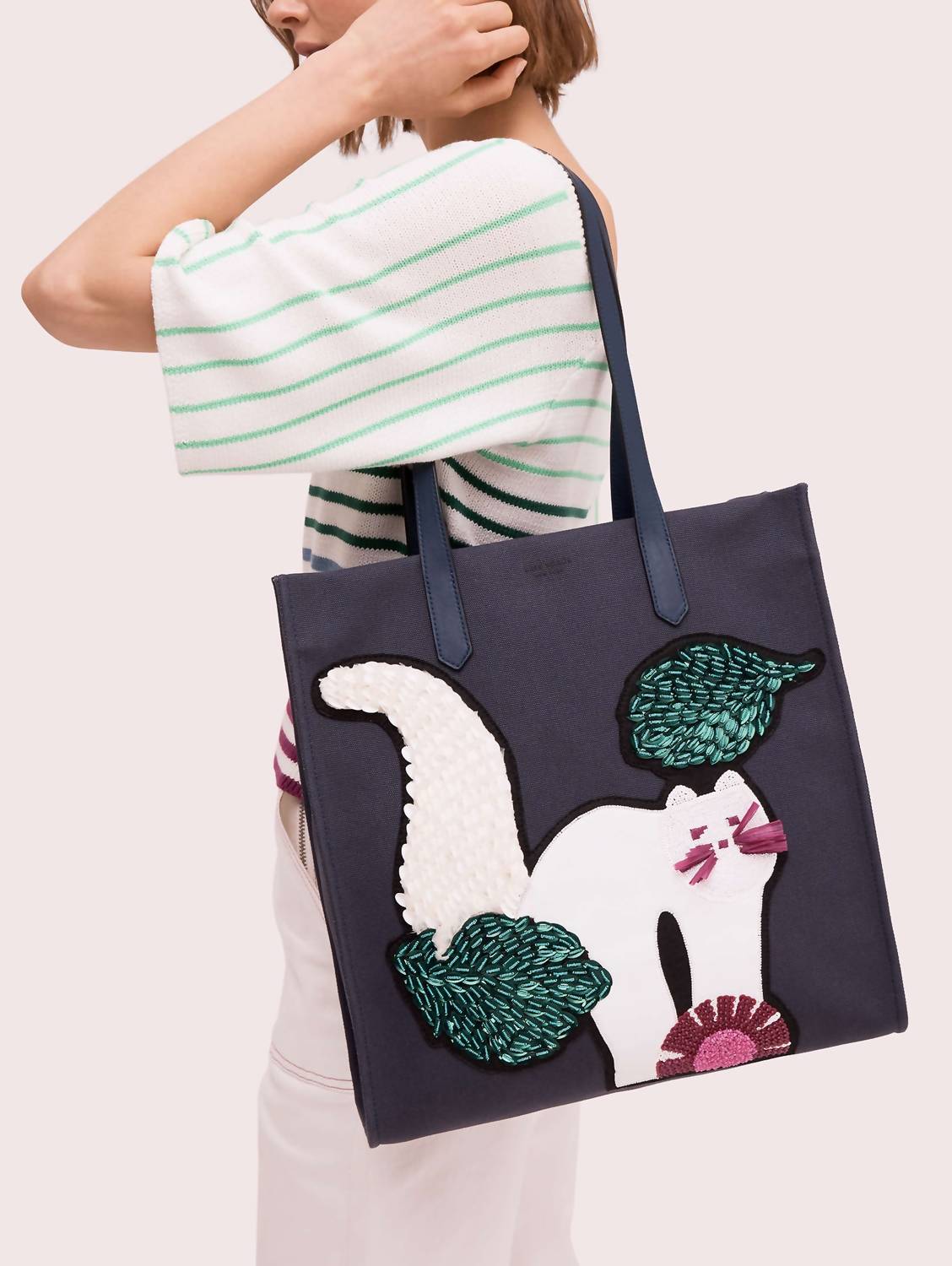 Kate Spade - KITT EMBELLISHED EXTRA LARGE NORTH SOUTH TOTE BAG