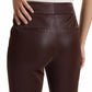Alice + Olivia - Andrew Shiny Vegan Leather Bootcut Slim Pant