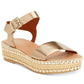 Andre Assous Women's Vergie Espadrille Flatform Sandals Gray Size 7