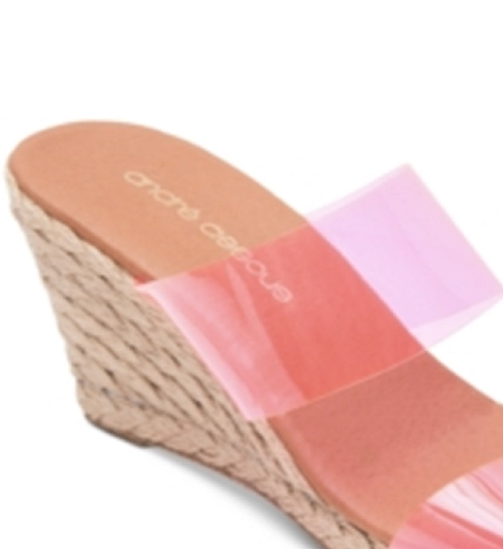 André Assous Women's Andrea Open Toe Casual Platform Sandals Pink Size 8