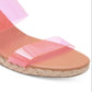 André Assous Women's Andrea Open Toe Casual Platform Sandals Pink Size 8