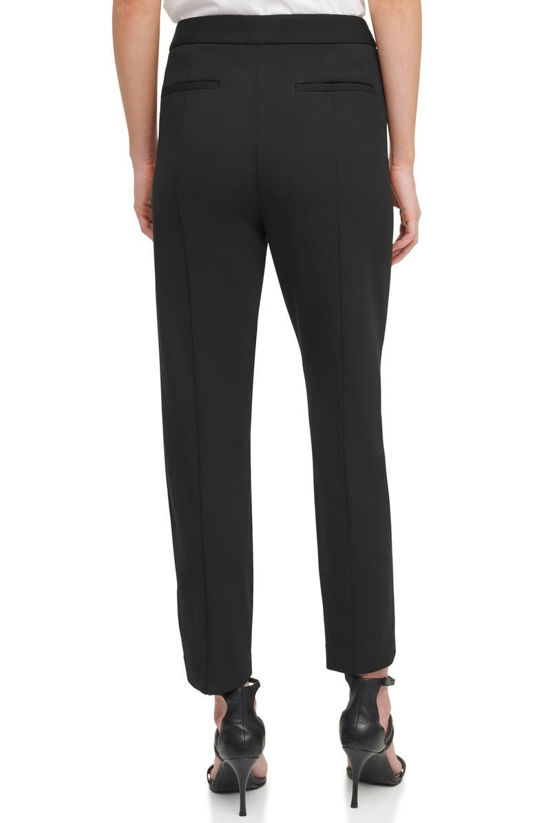 DKNY Women's Foundation Slim Leg Career Pants Black Size 6