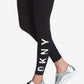 DKNY Women's High Rise Logo Workout Full Length Leggings Black Size Small
