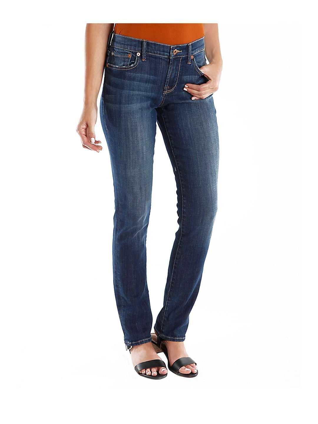 Lucky Brand Women's Sweet Straight Leg Jeans Blue Size 30X32