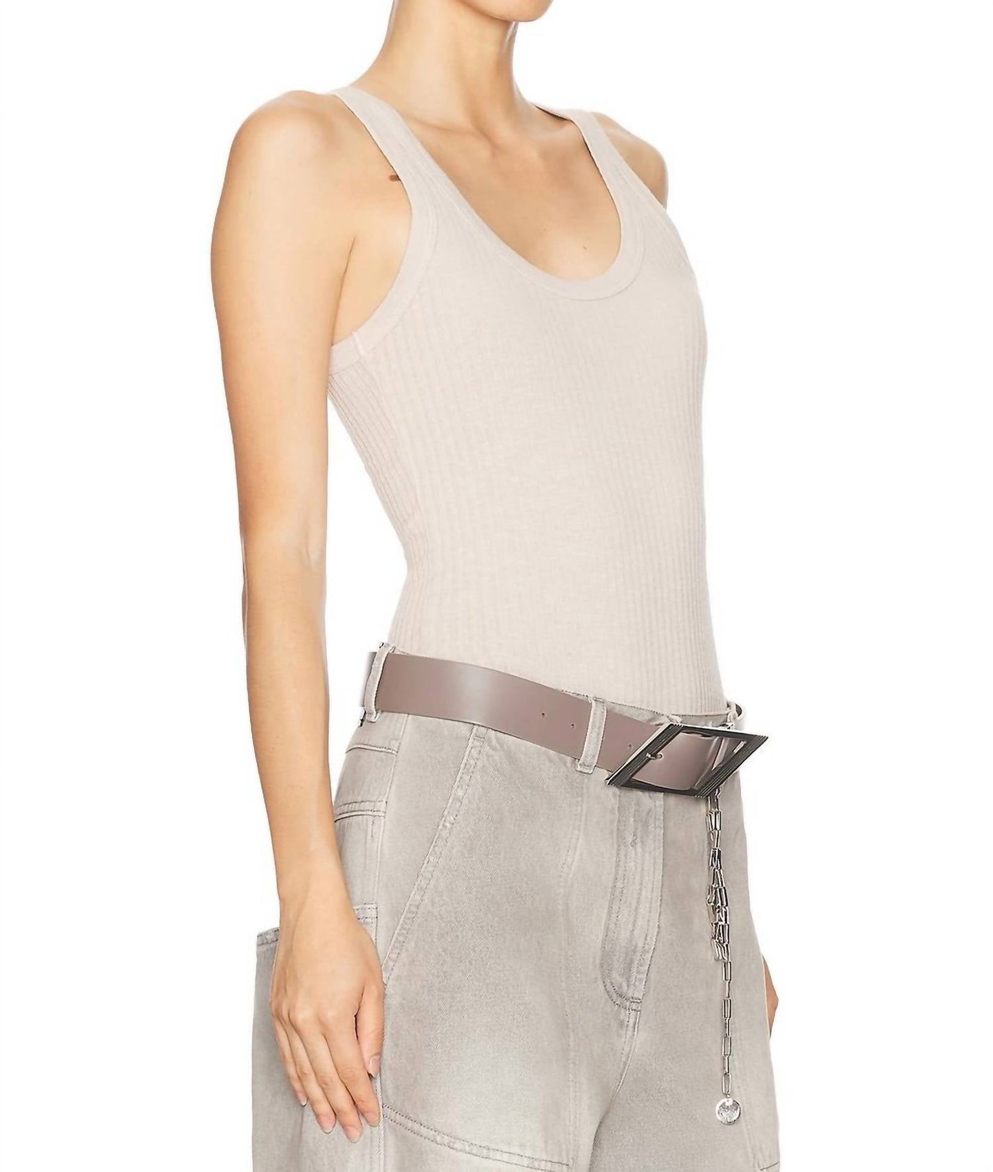 Enza Costa - Military Rib Bold Tank Top