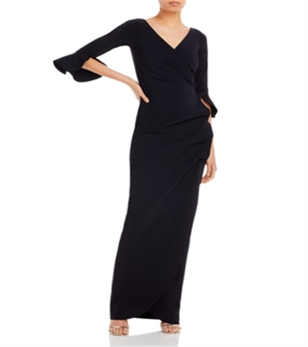 Chiara Boni La Petite Robe Women's Zalfa Column Gown Black Size 12