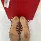 Valentino Garavani Women's Rockstud Alcove Strappy High Heel Booties Pink Size 8.5