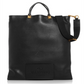 Valentino Men's Garavani Flat Leather Tote Black Size Regular
