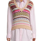 Weekend Max Mara Women's Esperia Knit Sweater Vest Pink Size Large