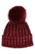 kyi-kyi-chunky-wool-blend-beanie-with-faux-fur-pom-bordo