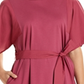 Weekend Max Mara Women's Belted T-Shirt Dress Pink Size Large